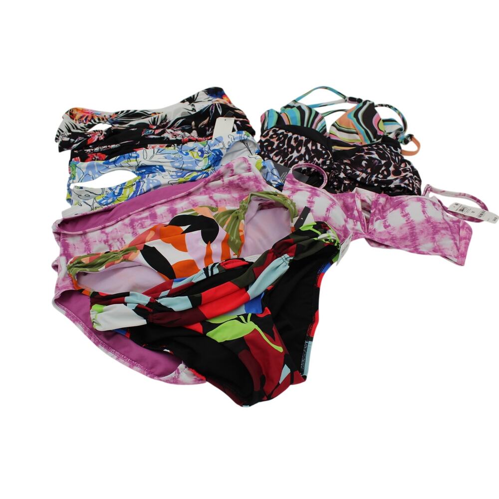 Swimsuit LOT 17 Bikini Top Bottoms Medium Bar III Tommy Hilfiger Liquidation NEW